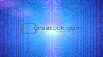 Binary code on abstract technology background