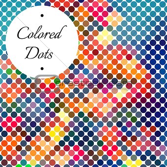 Dotted Colorful Abstract Background