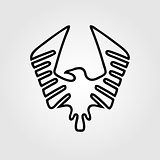 Eagle symbol - vector illustration