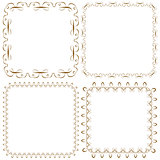Vector set of beautiful square frames