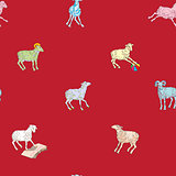 sparse pattern with sheeps