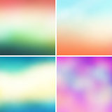 Abstract colorful blurred vector backgrounds