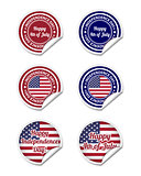 Independence day stickers