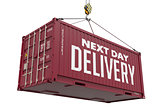 Next Day Delivery - Brown Hanging Cargo Container.