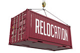 Relocation - Brown Hanging Cargo Container.