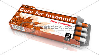 Cure for  Insomnia - Brown Pack of Pills.