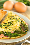 Asparagus and Ham Omelet