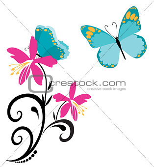 butterflies and flowers 8