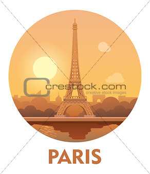 Travel destination Paris icon