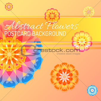 color vector abstract flowers background