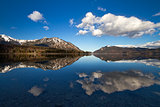 Reflection in Walchensee, German Alps, Bavaria, Germany