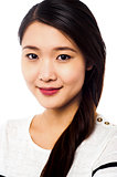 Cute young asian female model