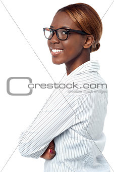 Confident african corporate lady