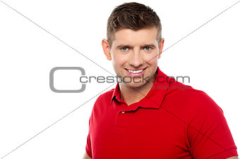Casual portrait of cheerful young man