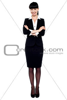 Charming business executive in formal attire