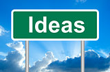 Ideas road sign