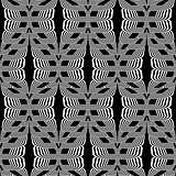 Design seamless monochrome wave striped pattern