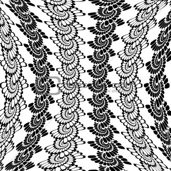 Design warped monochrome vertical spiral background
