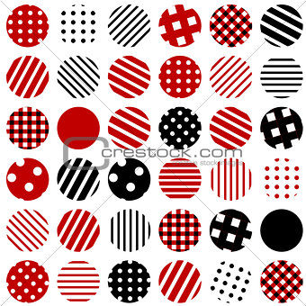 Patterned circles background