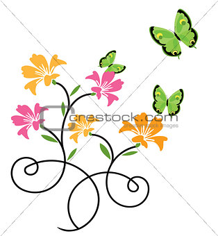 butterflies and flowers 9