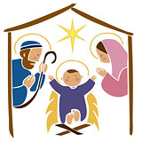 Baby Jesus in a manger 7