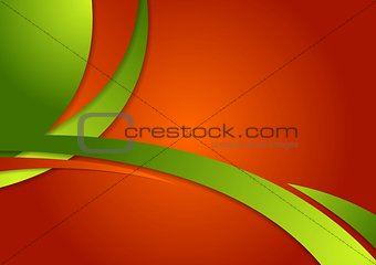 Abstract bright contrast wavy corporate background