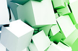 Cubes Square Background