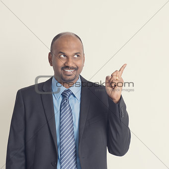Indian businesspeople pointing something