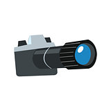 Stylized camera with lens