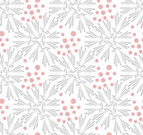 Ornate floral seamless texture, endless pattern with flowers. 
