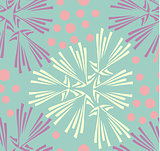 Vector seamless pattern. Hand drawn floral texture. 