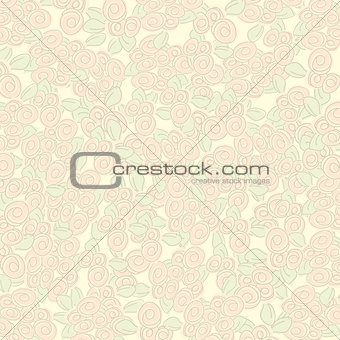 Textured  background with beige rose