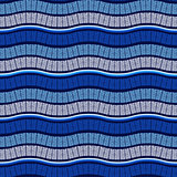 Vector Seamless Wavy Blue Pattern