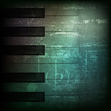 abstract grunge piano background with piano keys