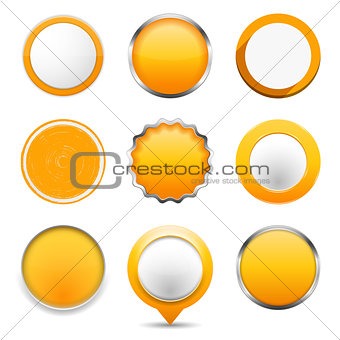 Yellow Round Buttons