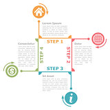 Four Steps Diagram Template