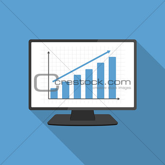 Computer with Bar Graph