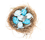Easter eggs nest