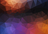 Flat Style colorful mosaic abstract 2D background
