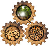 Lumber Industry - Wooden Gears