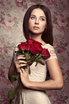 Roses woman