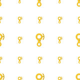 Yellow descender device vector background