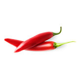 Two hot red pepper
