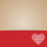 brown cardboard with happy valentine's day