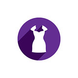 Dress vector icon isolated.