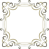 Vector elegant square multilayer frame on white