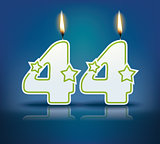 Birthday candle number 44