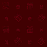 Seamless pattern of present box