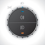 Digital light control gauge for automobiles