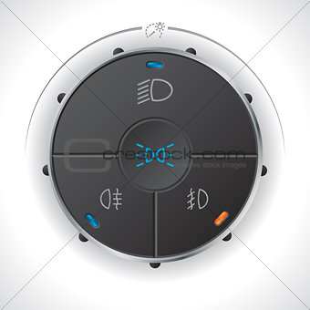 Digital light control gauge design for automobiles